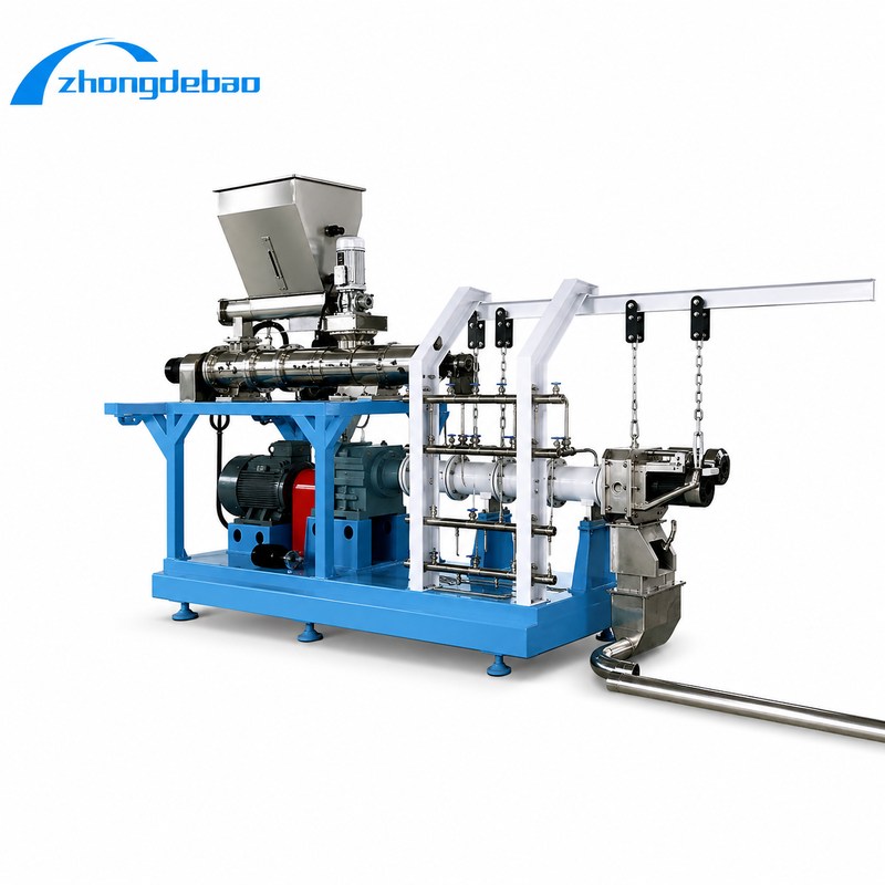 Ligne de production flottante d'aliments pour poissons en forme d'oreiller ou de pain et puissance du moteur principal de 5,5-160 kW pour les aliments pour l'aquaculture