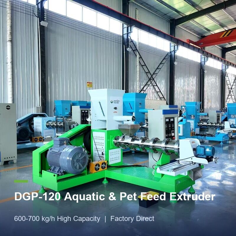 Ligne d'extrusion d'aliments pour l'aquaculture DGP120 Machine à pellets de crevettes pour les poissons pour usine commerciale d'aliments pour animaux avec une production stable
