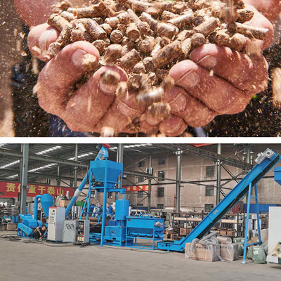 chaîne de production de granule de la biomasse 90-160kw machine à emballer automatique de granule de 10-30mm