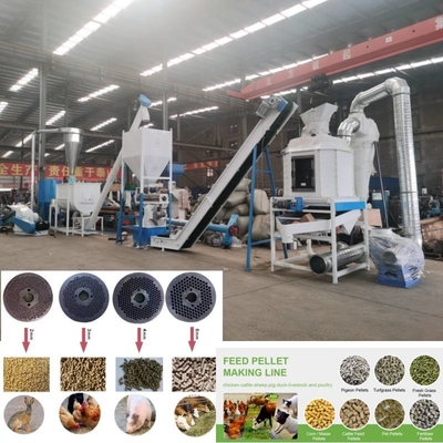 Chaîne de production de granule d'alimentation de 2 tonnes/heure pour l'alimentation de volaille animale