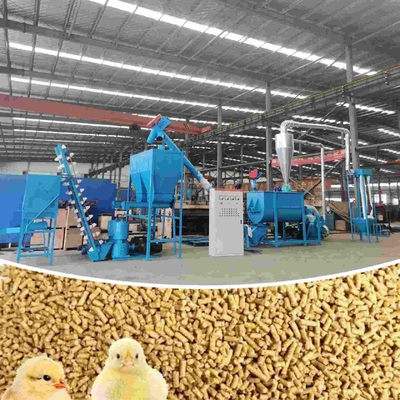 chaîne de production de granule de l'alimentation 1000kg/H machine de production d'alimentation de volaille de bétail