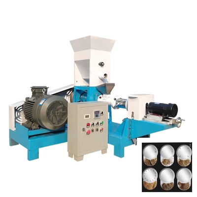 200-250 kg/h Extrudeuse électrique de type sec pour les aliments pour poissons avec 6 moules