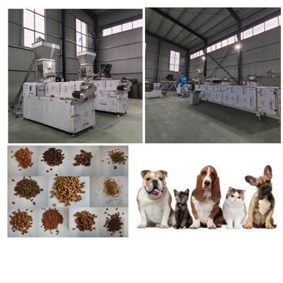 granule de soufflage d'alimentation d'animal familier des poissons 50-5000kg/H faisant l'usine pour le message publicitaire