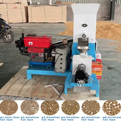 Machine de flottement/de descente électrique diesel d'extrudeuse d'alimentation de poissons pour le Tilapia de crabe de crevette
