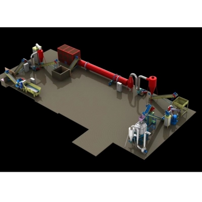 Chaîne de production de granule de biomasse de granulatoire granule de sciure en bois faisant la machine
