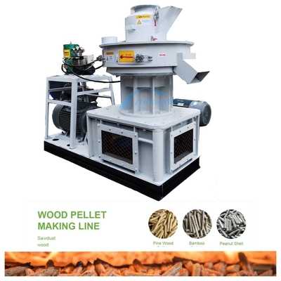 Machine modèle 1000kg/H Ring Die Pellet Mill Biomass vertical de 450 Wood Pellet Mill
