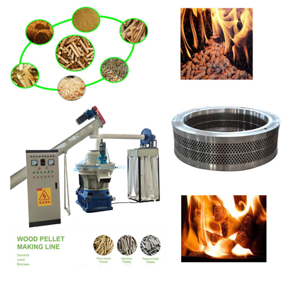 Robuste machine à pellets à sciure de 380v 10 à 20% de teneur en humidité