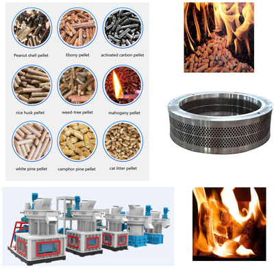 machine en bois de granule d'alimentation de diamètre de la machine 4-12mm du granule 55-160kw
