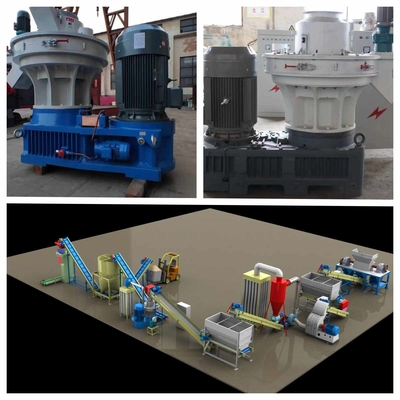 Les granules plantent la cosse verticale de riz de moulin de granule de 12mm Ring Die Pellet Machine Hardwood