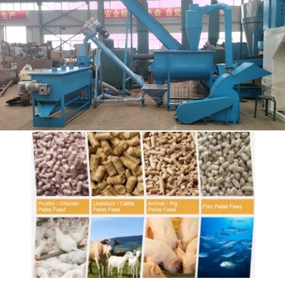2 - 6 MM Fabricant de granulés pour aliments pour animaux Montre moulin à marteaux pour le bétail