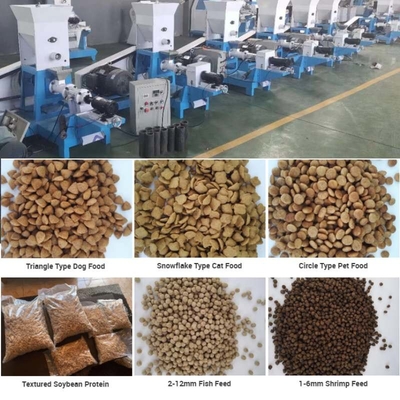 Petite entreprise Extrudeuse de nourriture pour poissons secs Machine de soufflage de céréales Moulin à aliments pour animaux