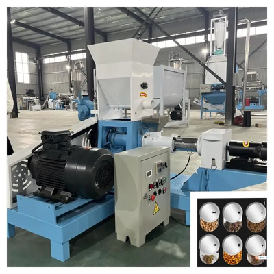 Extrudeuse de nourriture pour poissons en acier inoxydable chauffée électriquement 50-2000 kg/h Capacité