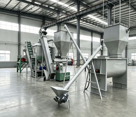 Ligne de production personnalisable d'aliments granulés pour animaux avec installation guidée par ingénieur et alimentation électrique 380V/50Hz/3Phase