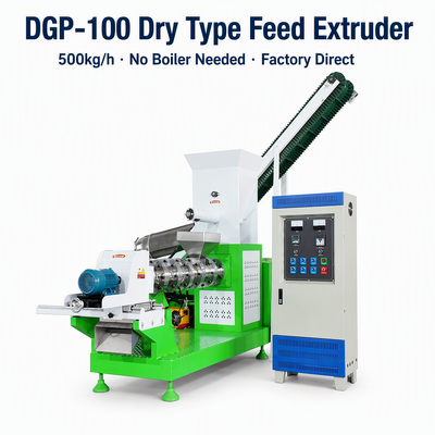Machine à pellets flottante commerciale pour l'alimentation des poissons DGP100 Extrudeuse pour la production d'aliments pour crevettes avec une conception de haute production